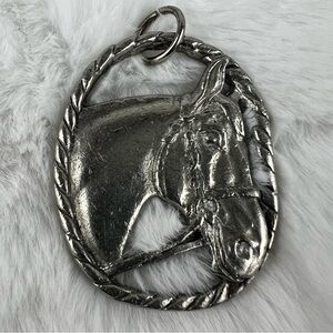 Seagull Canada Vintage Pewter Horse Pendant